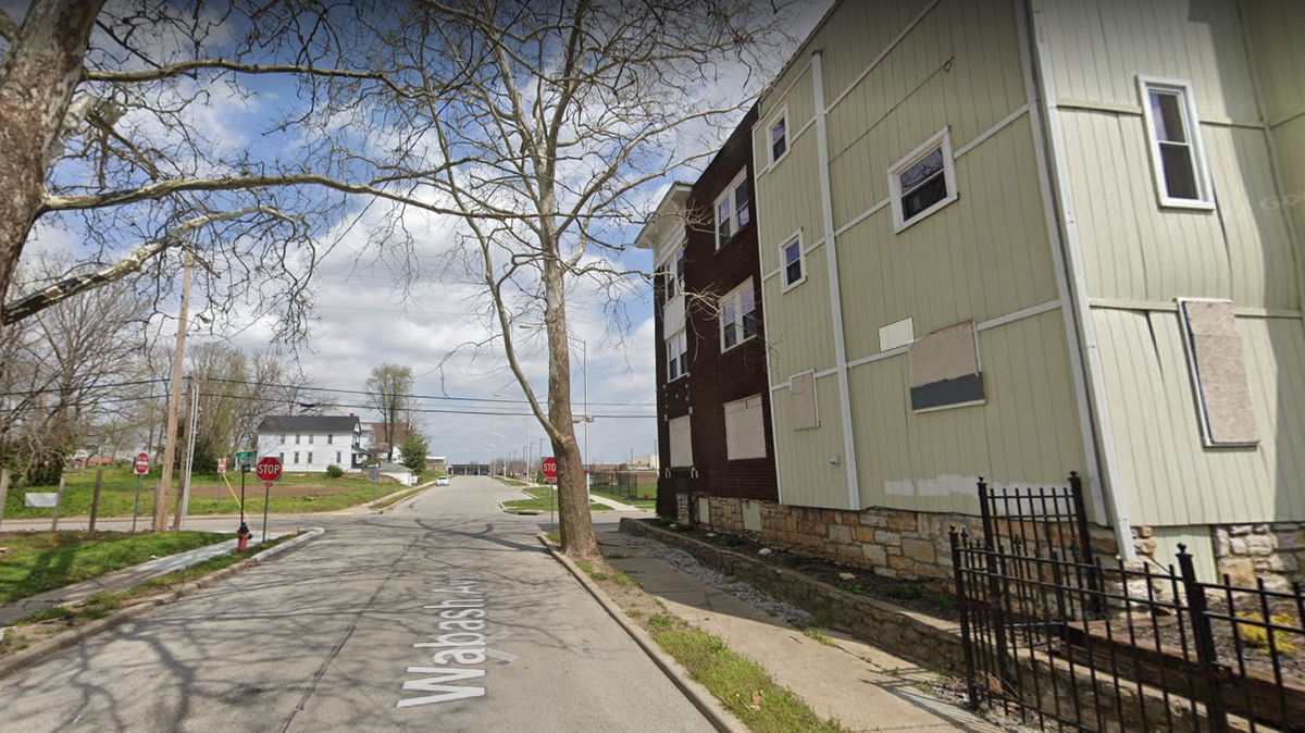 Police are investigating a homcide after a man was found fatally shot Sunday in an apartment building in the 2800 block of Wabash Avenue. This Google Maps Street View image shows the area.