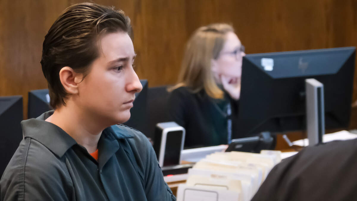 Corrinne O’Connor appeared in Jackson County Court Tuesday, Feb. 13, 2024, for a bond hearing. The 27-year-old mother has been charged with a felony count of child endangerment resulting in the death of her 5-year-old son Grayson O’Connor, who fell from the 17th floor of a downtown Kansas City high-rise in November 2023. O’Connor allegedly removed safety devices from the window of her apartment in the Grand Boulevard Lofts at 10th Street and Grand Boulevard