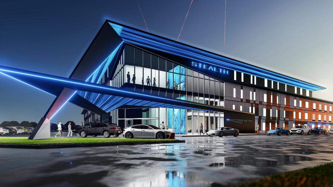 Hotel designed to evoke B-2 stealth bomber coming to KCI airport. See the details