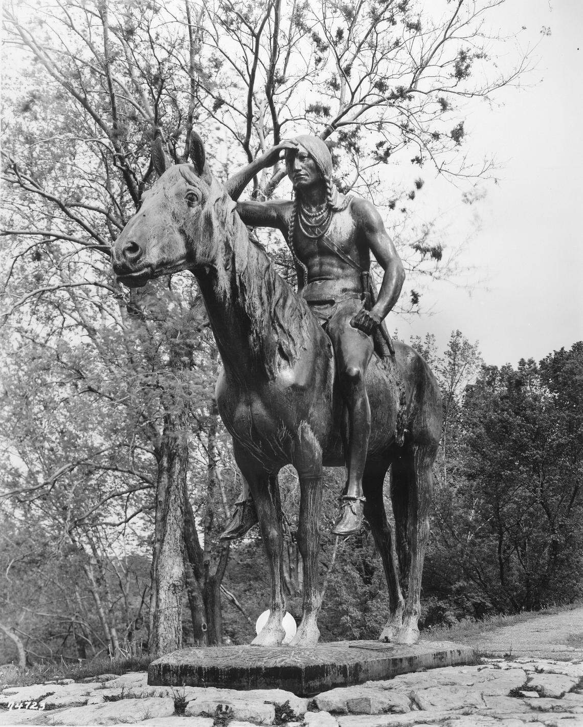 The Scout, ca. 1950s. The reins, bow, arrows, and feather are gone.