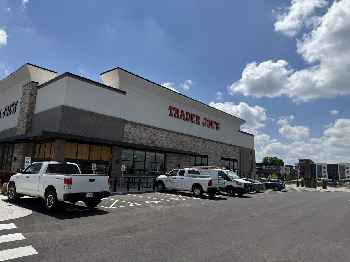 Signage is up at the new Trader Joe’s coming to Merriam.