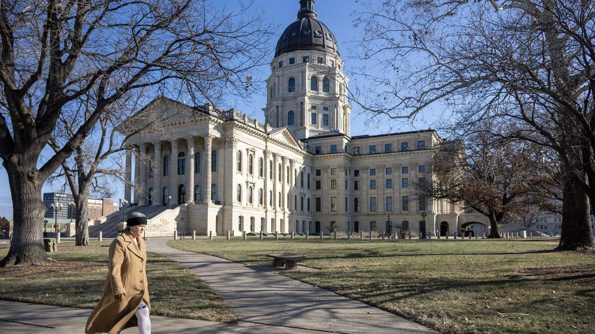 The Kansas State Capitol in Topeka on Monday, Dec. 22, 2025.