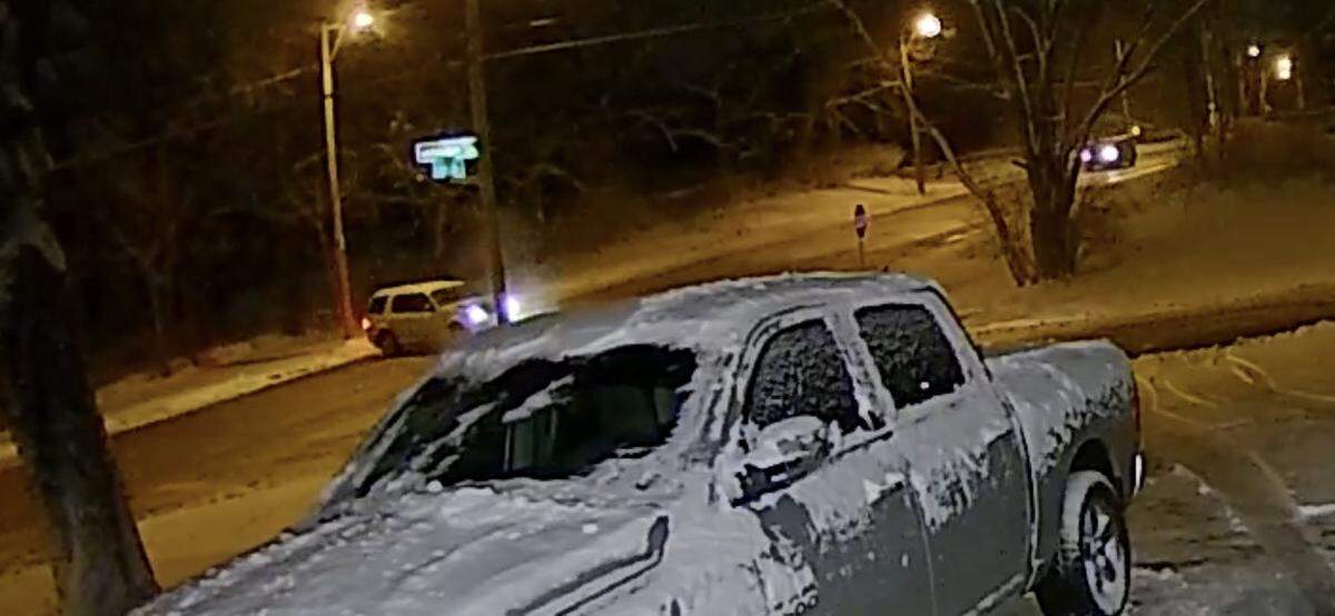 A light-colored SUV seen making an U-turn in the middle of the street. Kansas City police believe the vehicle may have been involved in the Jan. 15 shooting death of 45-year-old Maurice Ball and are asking for the public’s help located the vehicle.
