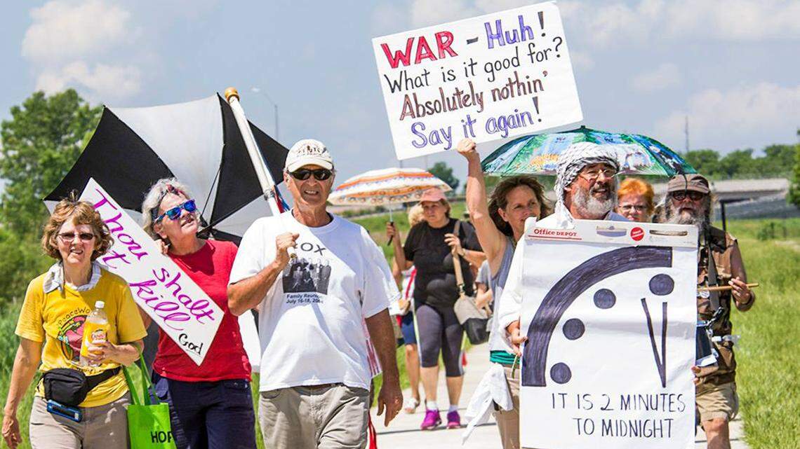 PeaceWorksKC protesters