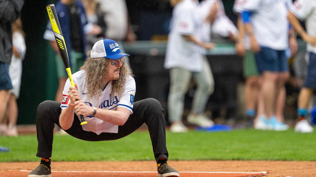 Comedian Al Yankovic, seen here in May at the Big Slick celebrity softball game at Kauffman Stadium, put Taylor Swift and Travis Kelce in his new music video.