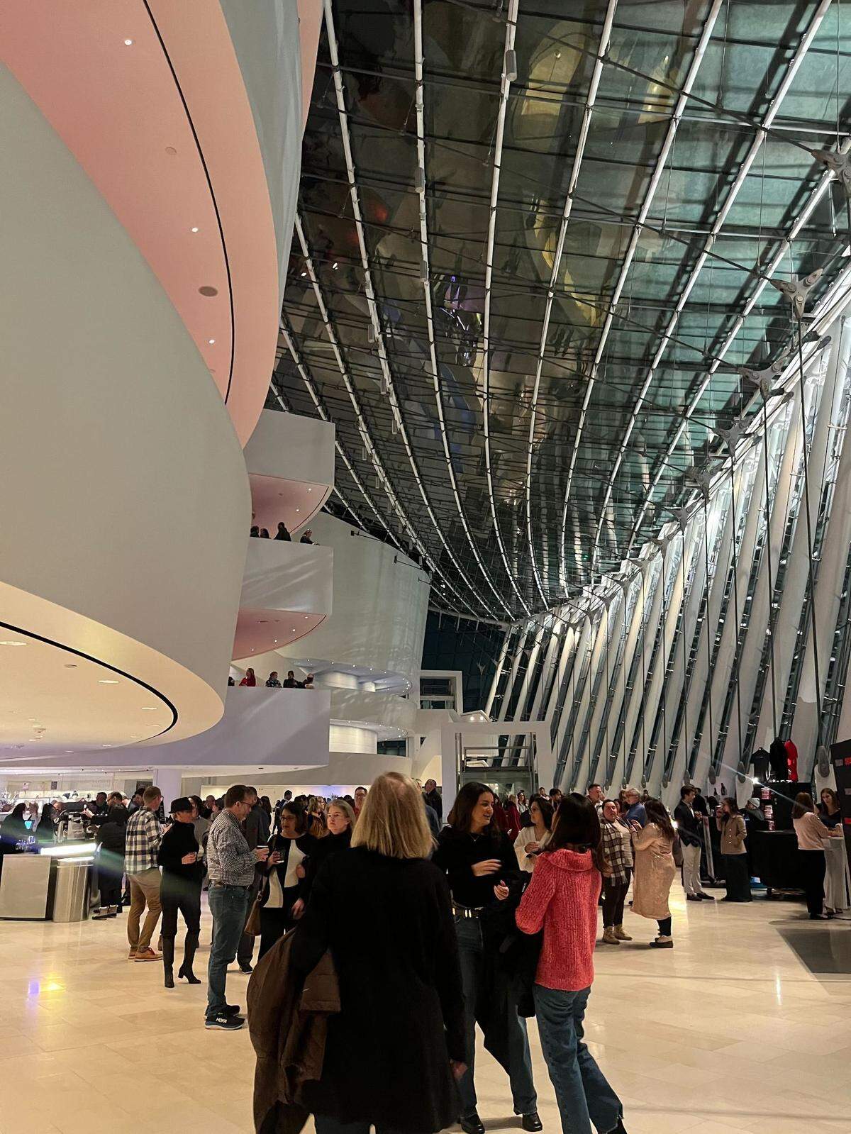 The lobby of the Kauffman Center feels intimate, even as you hear conversations from hundreds of people echo throughout.