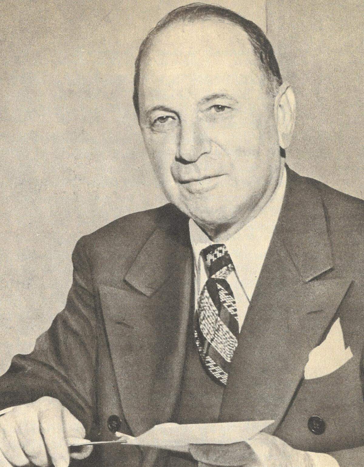 Barney Allis, as featured in a 1952 book, “Leaders in Our Town.”