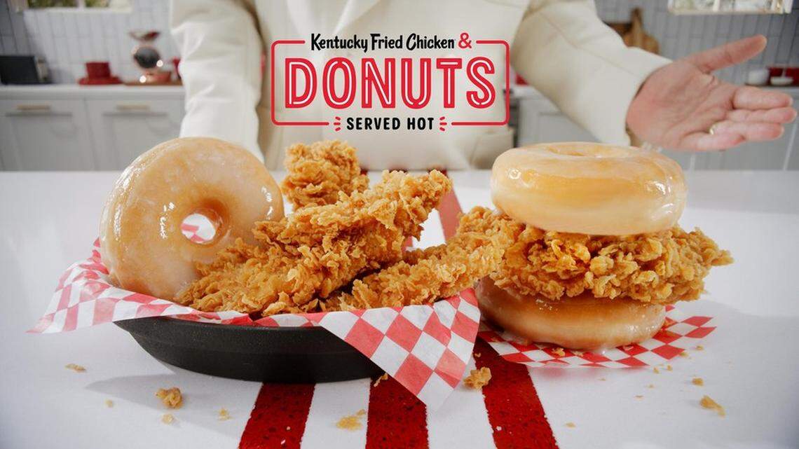 Kentucky Fried Chicken & Donuts brings two classics together — KFC’s famous extra crispy fried chicken paired with glazed-to-order donuts, served hot. Available nationwide beginning Feb. 24 for a limited time.