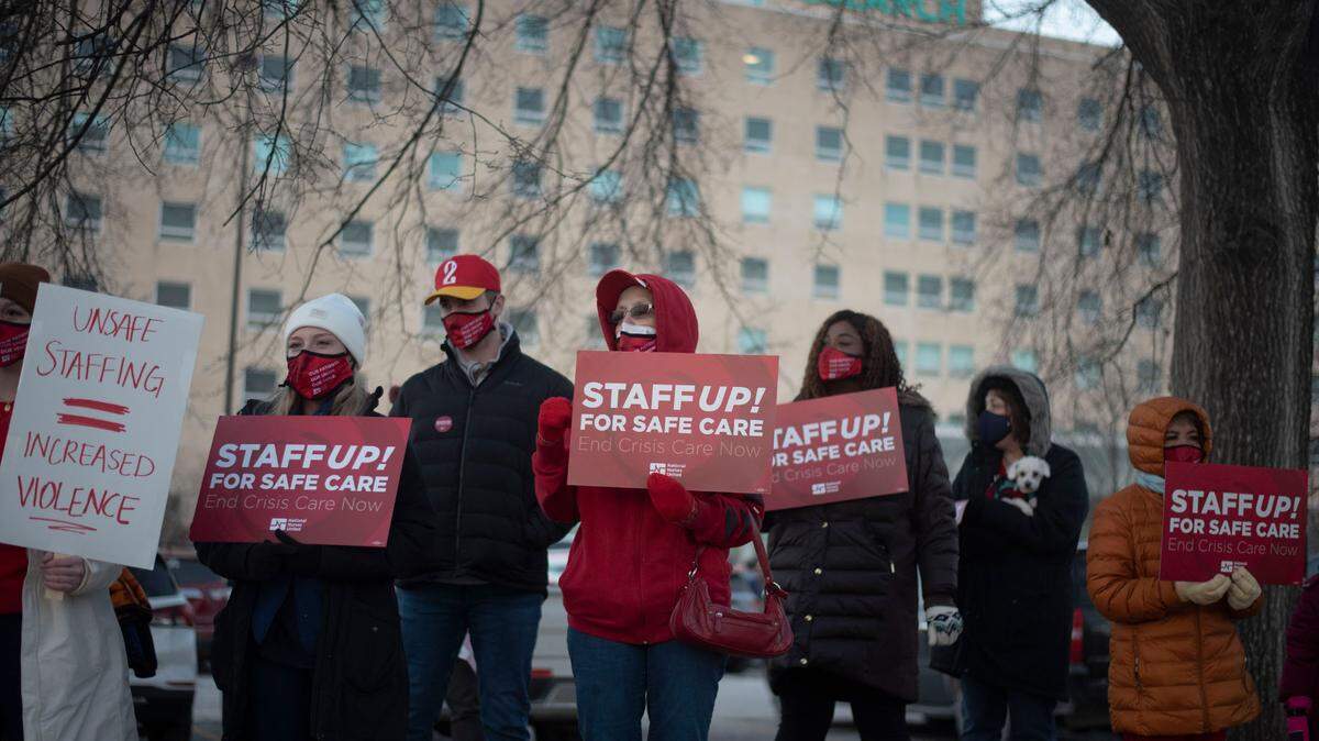 Kansas City nurses at Research Medical Center organized Thursday to publicly denounce staffing levels in the hospital that they believe are creating an unsafe environment for patients and employees.