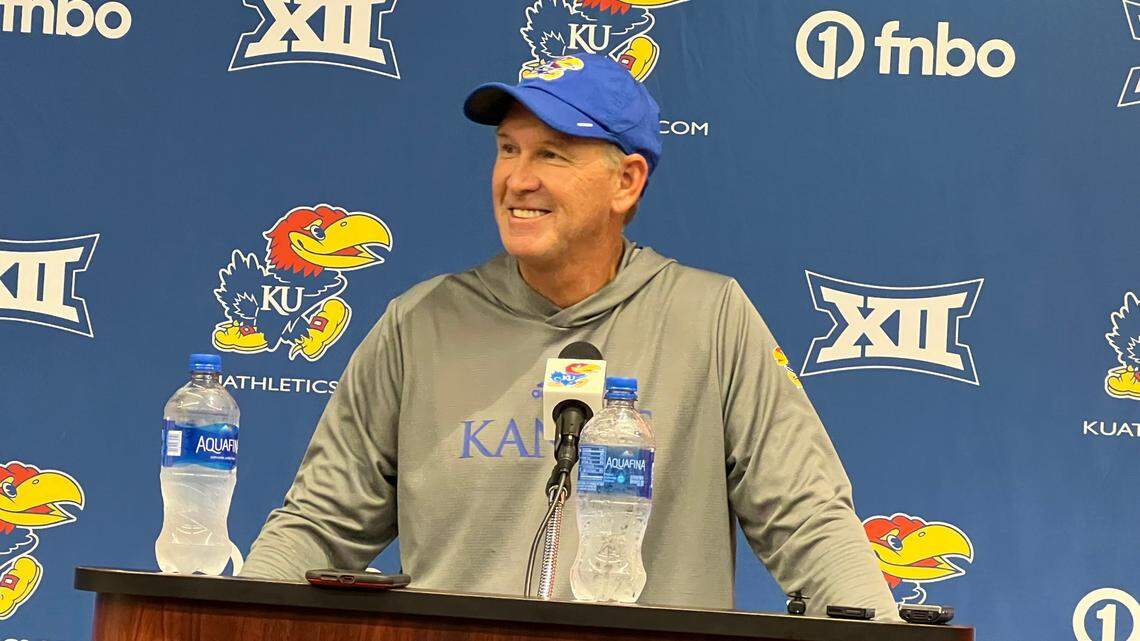 Kansas football coach Lance Leipold