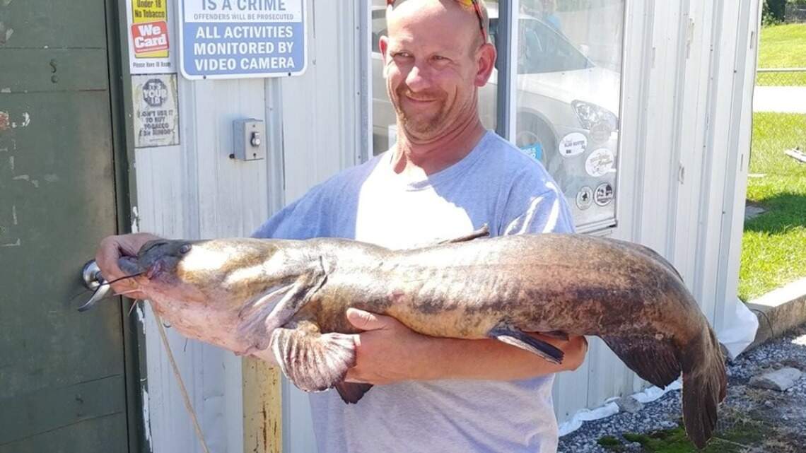 Fishing report: Large flathead catfish caught at Longview spillway