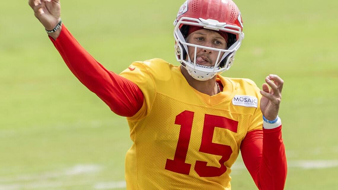 Dozens of high school football teams now wear uniforms from Patrick Mahomes