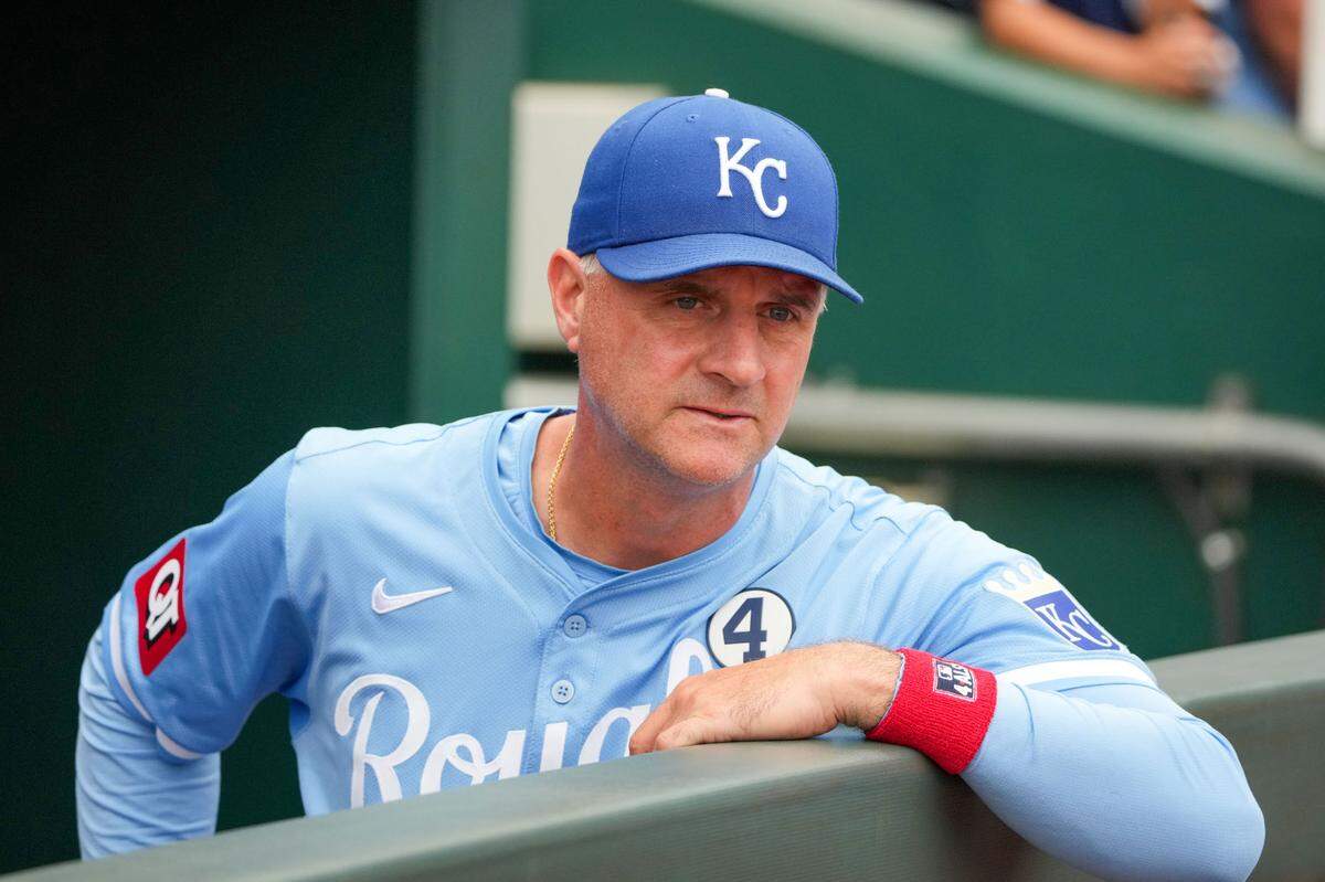 Kansas City Royals manager Matt Quatraro (and all other on-field personnel) wore a No. 4 patch for Sunday’s game against the San Diego Padres in honor of Lou Gehrig Day at Kauffman Stadium.