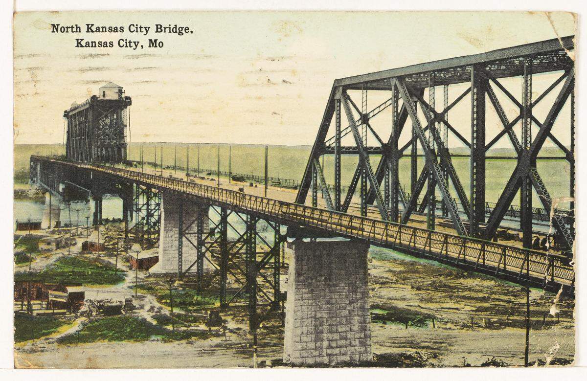 Postcard showing the ASB Bridge.