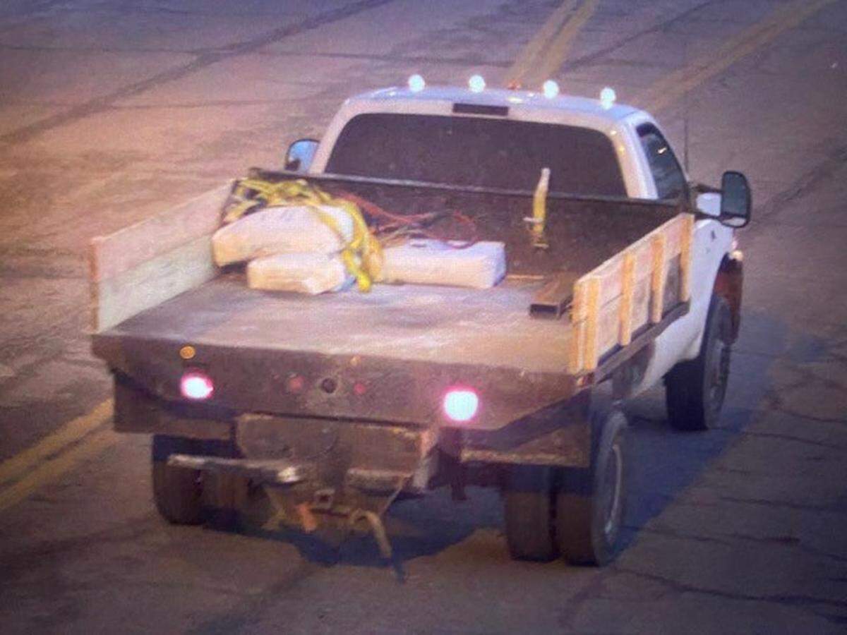 Police released photos of a truck suspected to be involved in a hit-and-run that killed a pedestrian near the intersection of East 89th Street and Troost Avenue on Feb. 11, 2022.