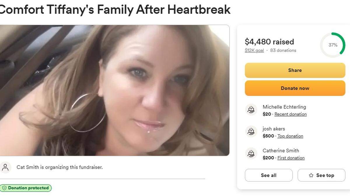 A friend of Tiffany Chrisman established a GoFundMe page on behalf of Chrisman’s children in the wake of the woman’s killing.