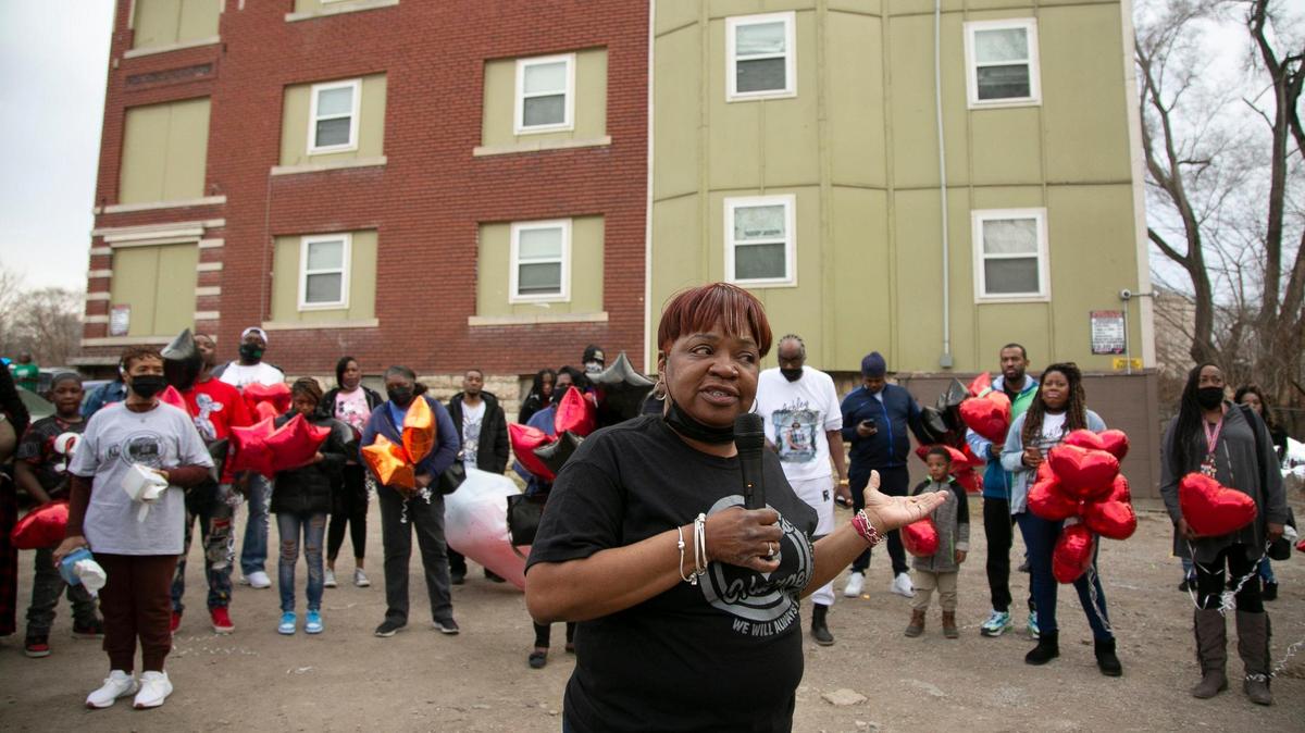 KC Mothers in Charge hosted a prayer vigil Friday, March 4, 2022, for the double homicide of, Ashley Pettiford, 31, and Jermaine Jackson, 34, who were killed Feb. 22, 2022 while sitting in a car at Linwood and Agnes in Kansas City.