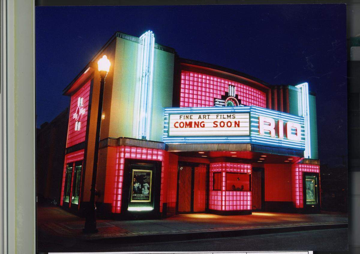 Brian Mossman hopes that the Rio will reopen in downtown Overland Park. Its lights no longer shine, as they did in 2000.