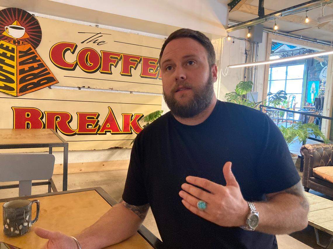 Ian Davis, owner of Blip Coffee Roasters, 1301 Woodswhether Road in the West Bottoms, received a Jackson County assessment that raised the value of his property by 626%, an amount the he says the business cannot afford.