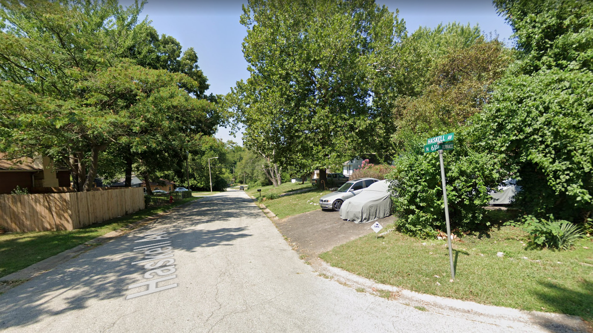 Kansas City, Kansas police were investigating a homicide Thursday after a victim, described by police as a female, was found dead inside a vehicle in the 6100 block of Haskell Avenue. This Google Maps Street View image shows the area.