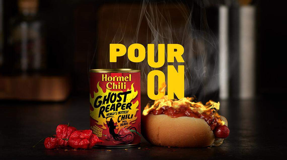 Hormel’s new Ghost Reaper World’s Hottest Chili with Beans is made with Carolina reaper peppers.