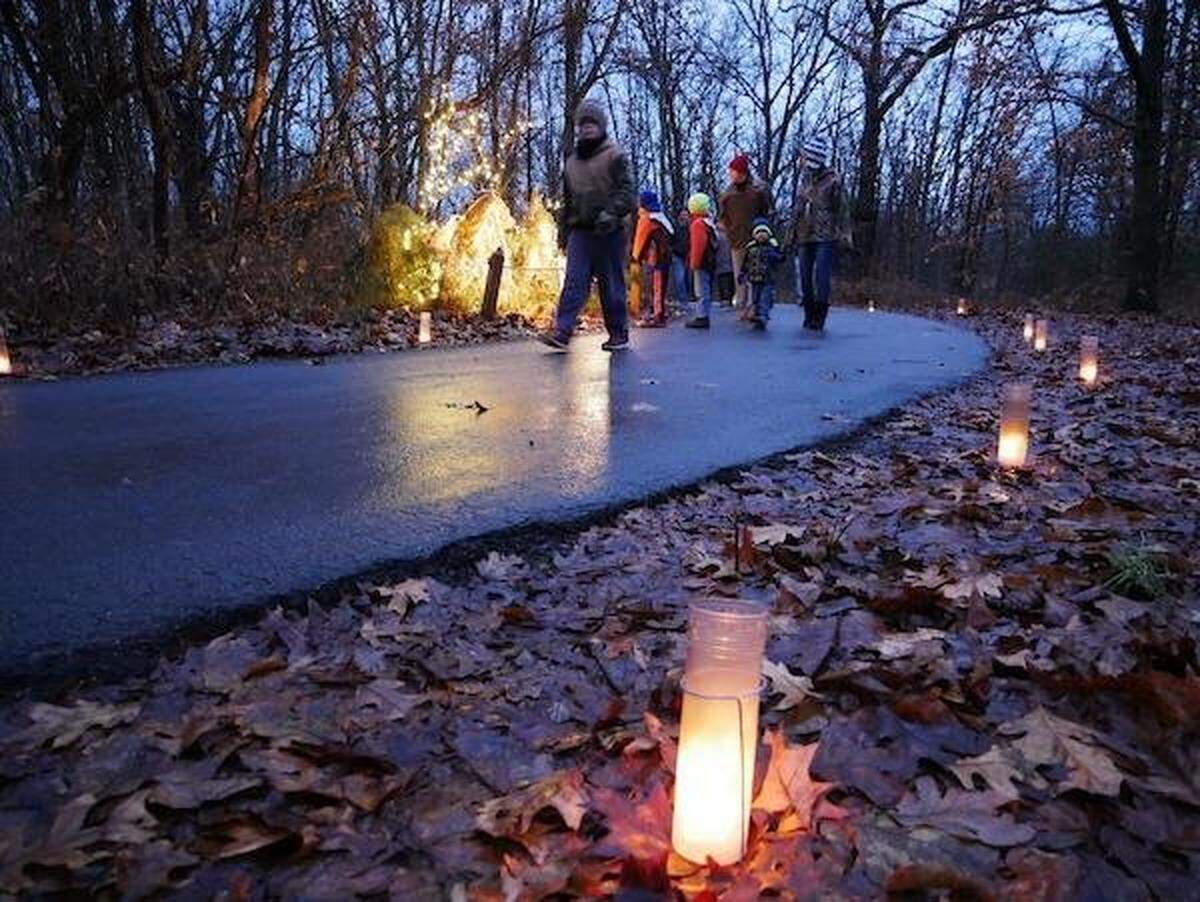 The Luminary Walk will run Nov. 26-Dec. 18 at the Overland Park Arboretum & Botanical Gardens.