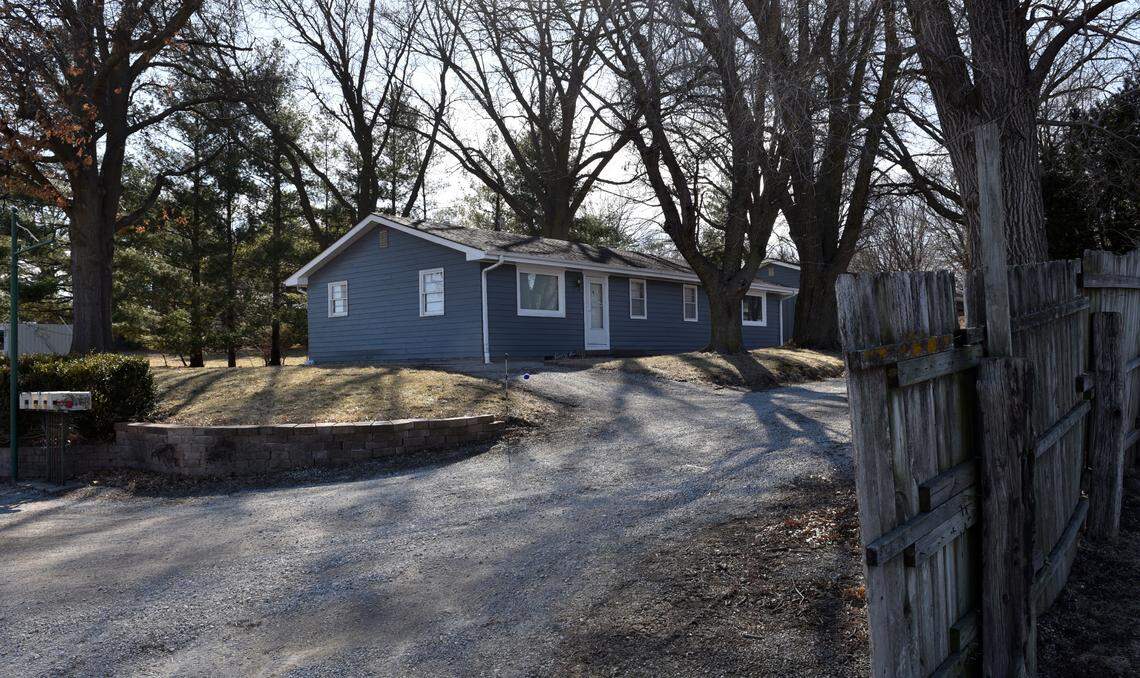 The St. Joseph apartment, where Patricia Jeschke was found dead in 1980, can be seen on an afternoon in 2023.