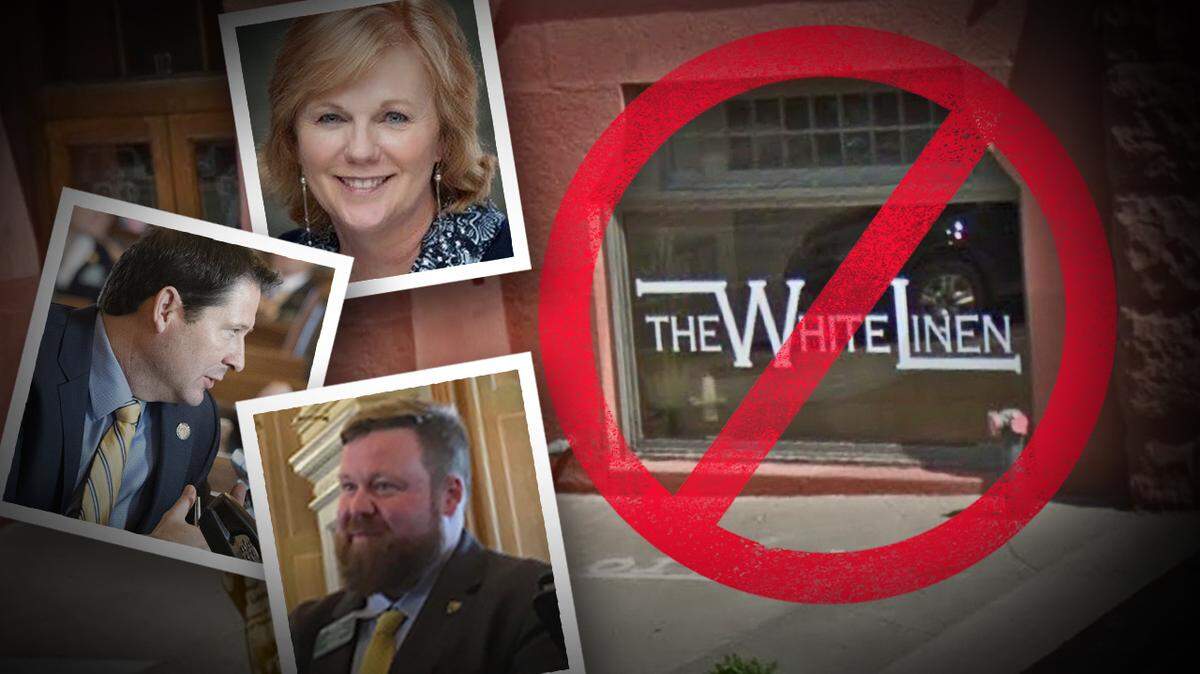 A group of Kansas lawmakers and lobbyists were barred from a Topeka restaurant after an evening of heavy drinking and disrespectful behavior, the owners say.