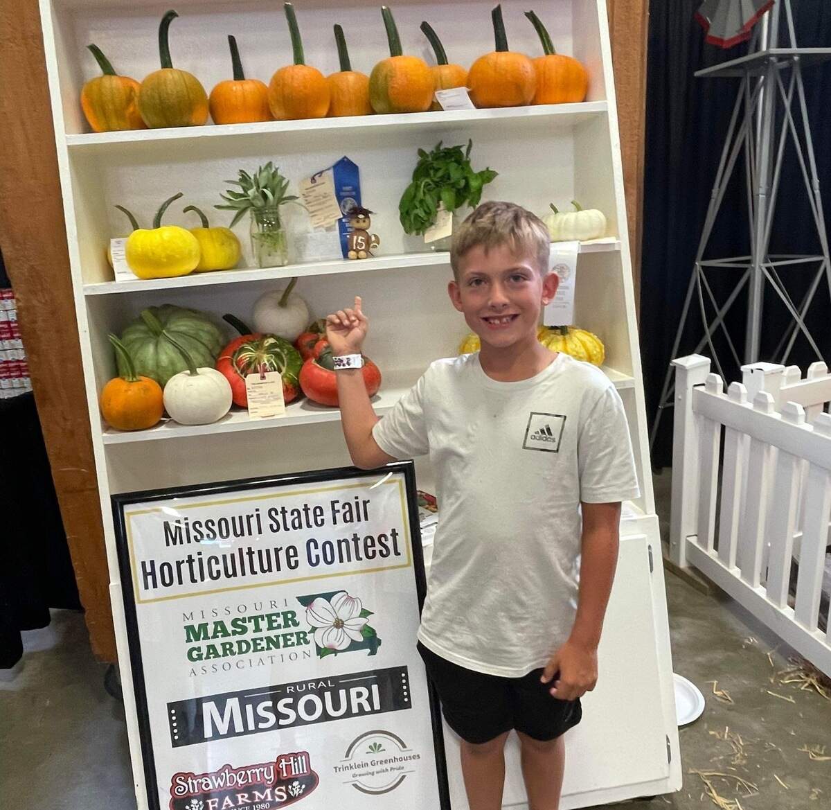 Wade Brown, blue ribbon winner.