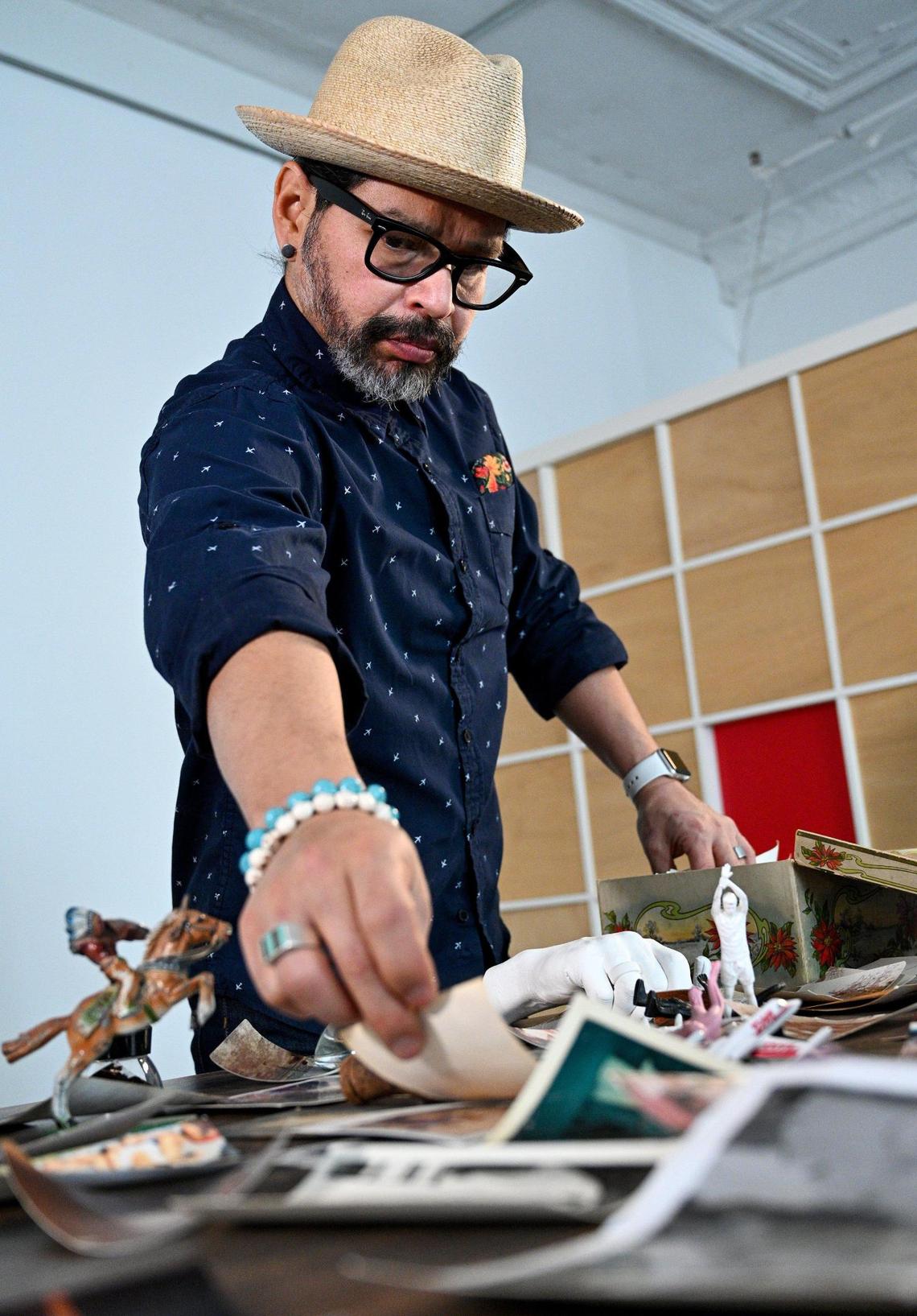 Israel Alejandro Garcia Garcia said his installation is a conversation about the displacement of people of color within the region, specifically the counties that surround the airport