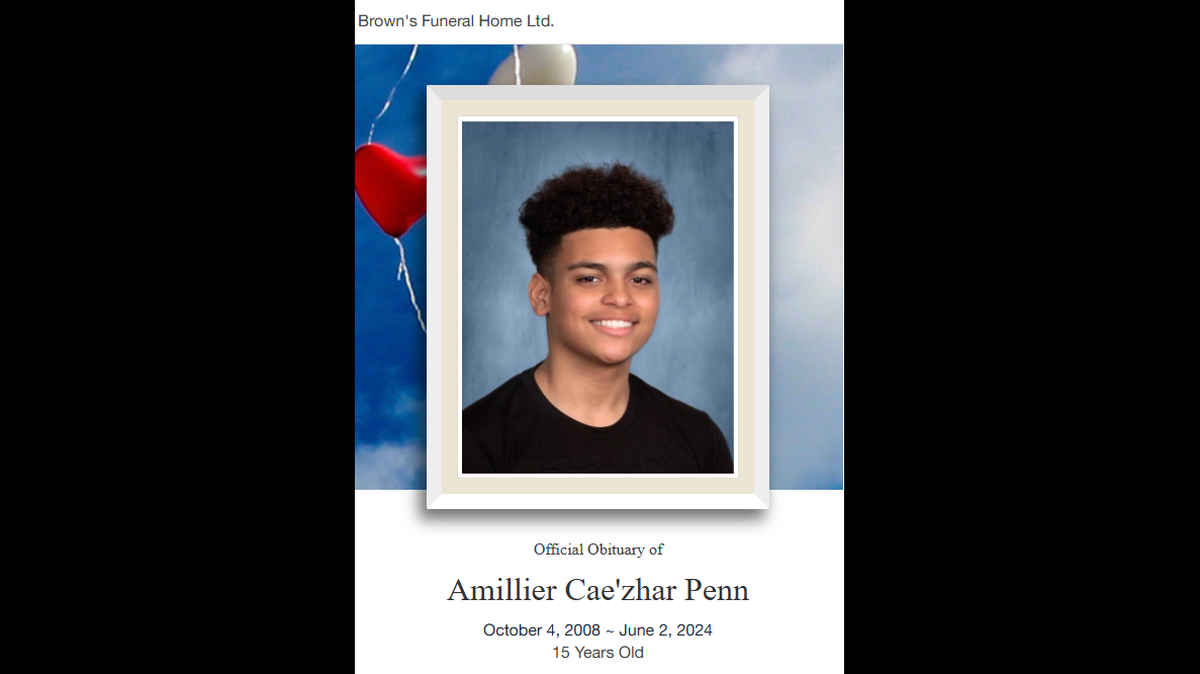 Amillier Penn was shot and killed while playing football in Grand Rapids, police said. His accused killer has now been charged.