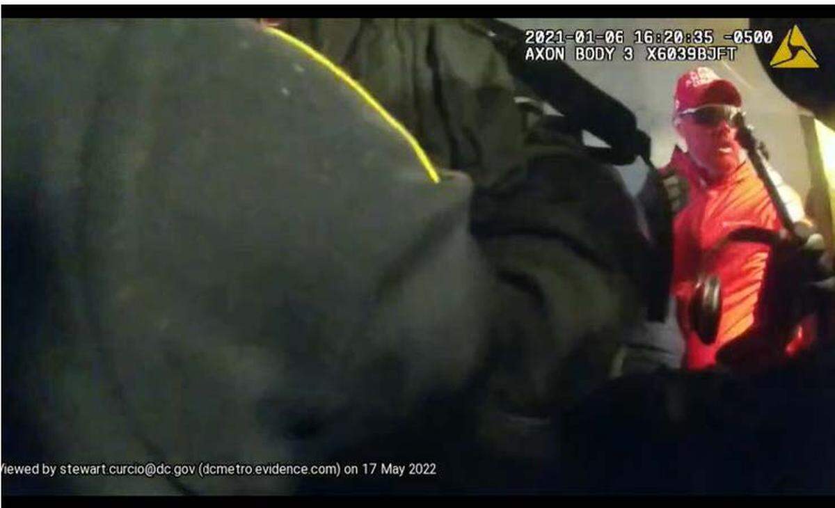 Prosecutors say Daniel Donnelly Jr. , of St. Louis, confronted police inside the tunnel entrance to the Capitol on Jan. 6, 2021.