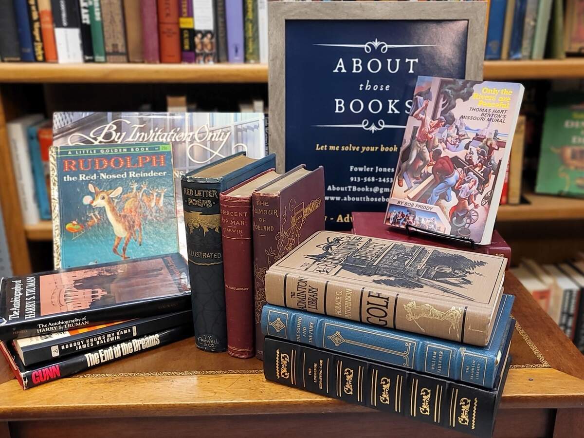About Those Books is a Kansas City based vintage bookseller operating on Ebay and in a space in the Glenwood Antique Mall in Overland Park.