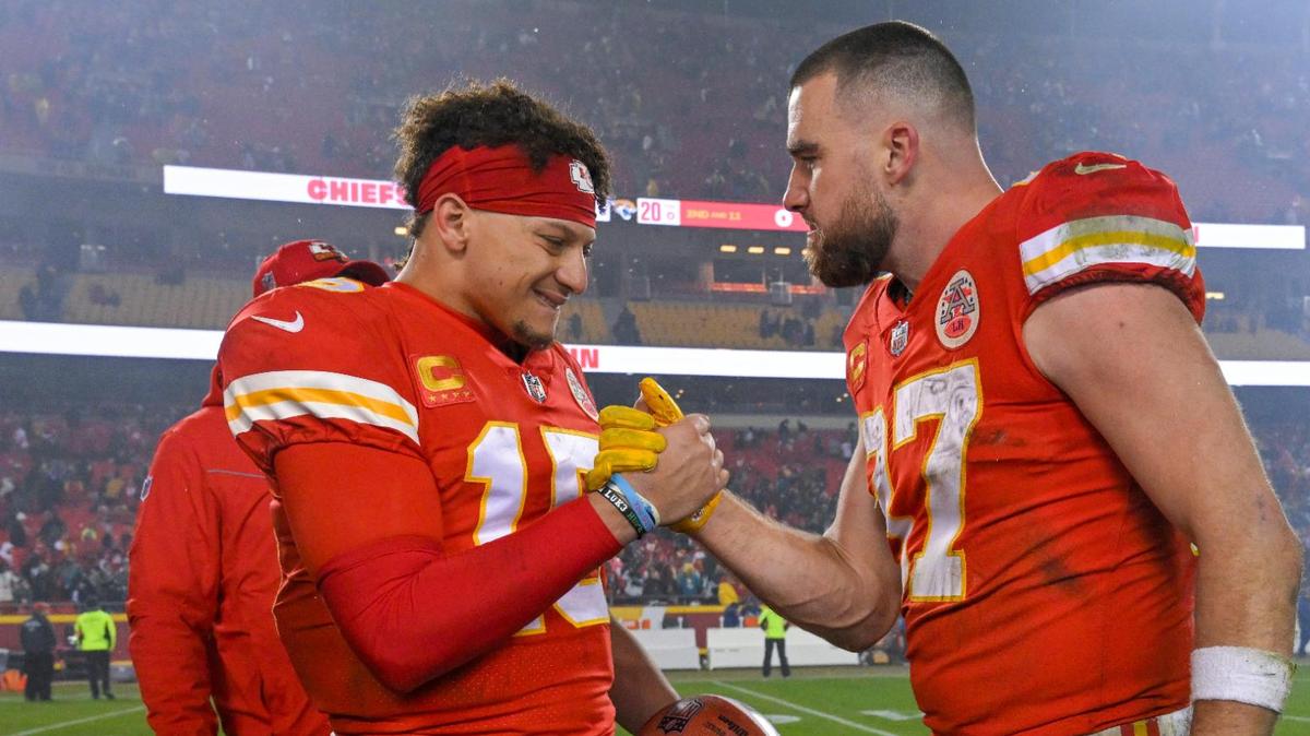 Chiefs quarterback Patrick Mahomes, left, and tight end Travis Kelce have given Kansas City a lot to celebrate over the past six years.