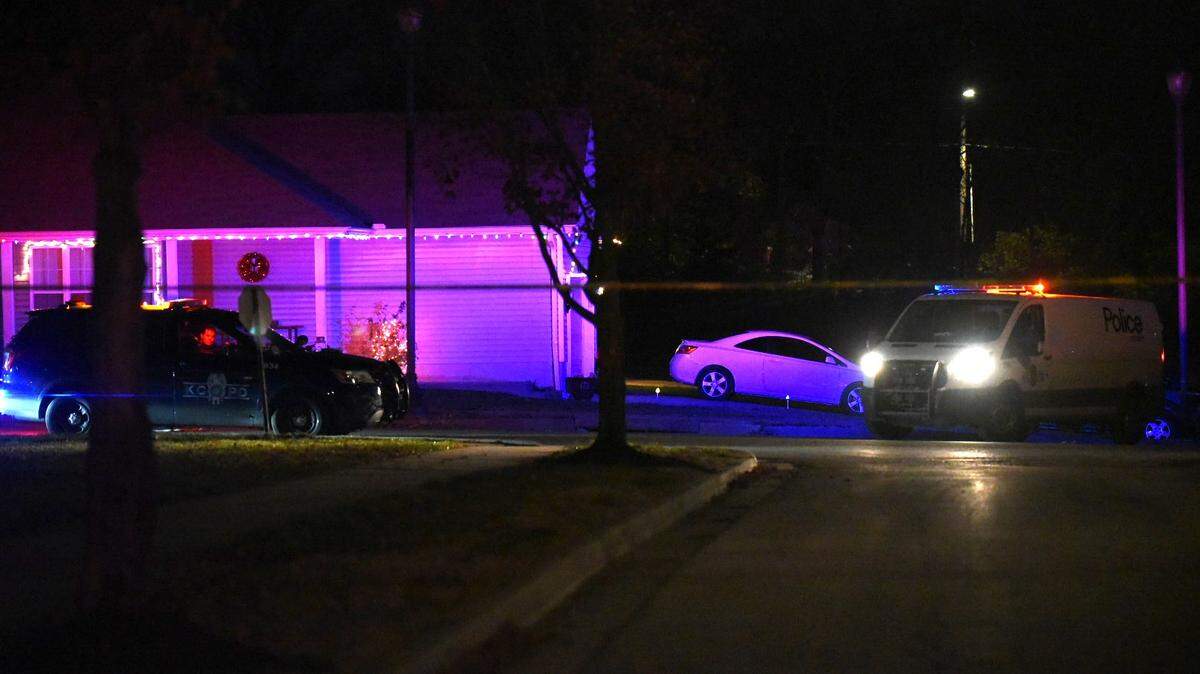Kansas City police were investigating a homicide Tuesday in the 4900 block of Heritage Avenue. Police said a man was found fatally shot in a yard and a person of interest was taken into custody.
