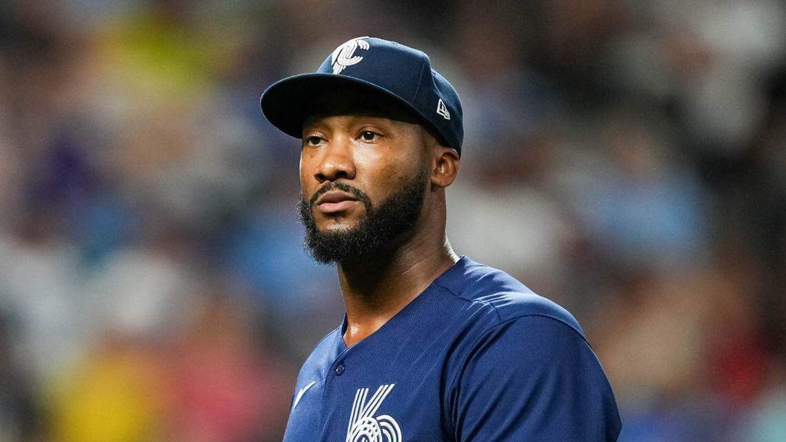 Pitcher Amir Garrett was designated for assignment by the Kansas City Royals on Sunday.