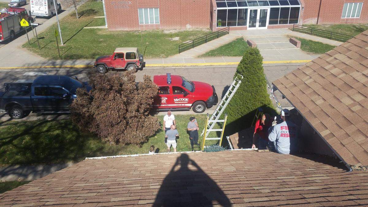 People in McCook, Nebraska loved seeing the pretty white lights that Raleigh Haas put up on his house every Christmas. When he died over the summer after suffering a heart attack, his colleagues at the fire department stepped in to keep the tradition going last weekend.