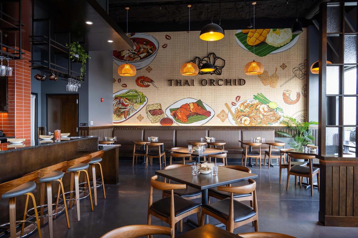 The interior of the newest Thai Orchid location in the Kansas City Northland on Friday, March 21, 2025.