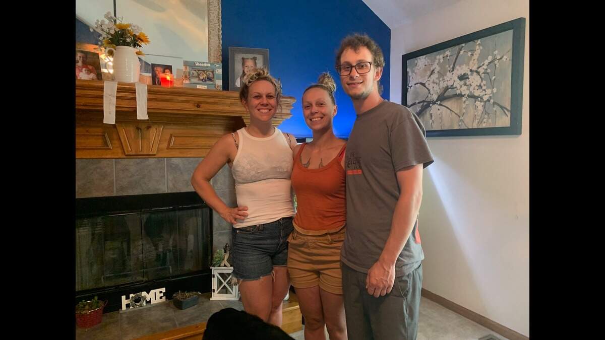 Jennifer Jensen, center, was the middle child of her siblings, Kari, left, and Alex, right. Alex Jensen said he and his sister were close, and she is the reason he began a career in the cannabis industry.