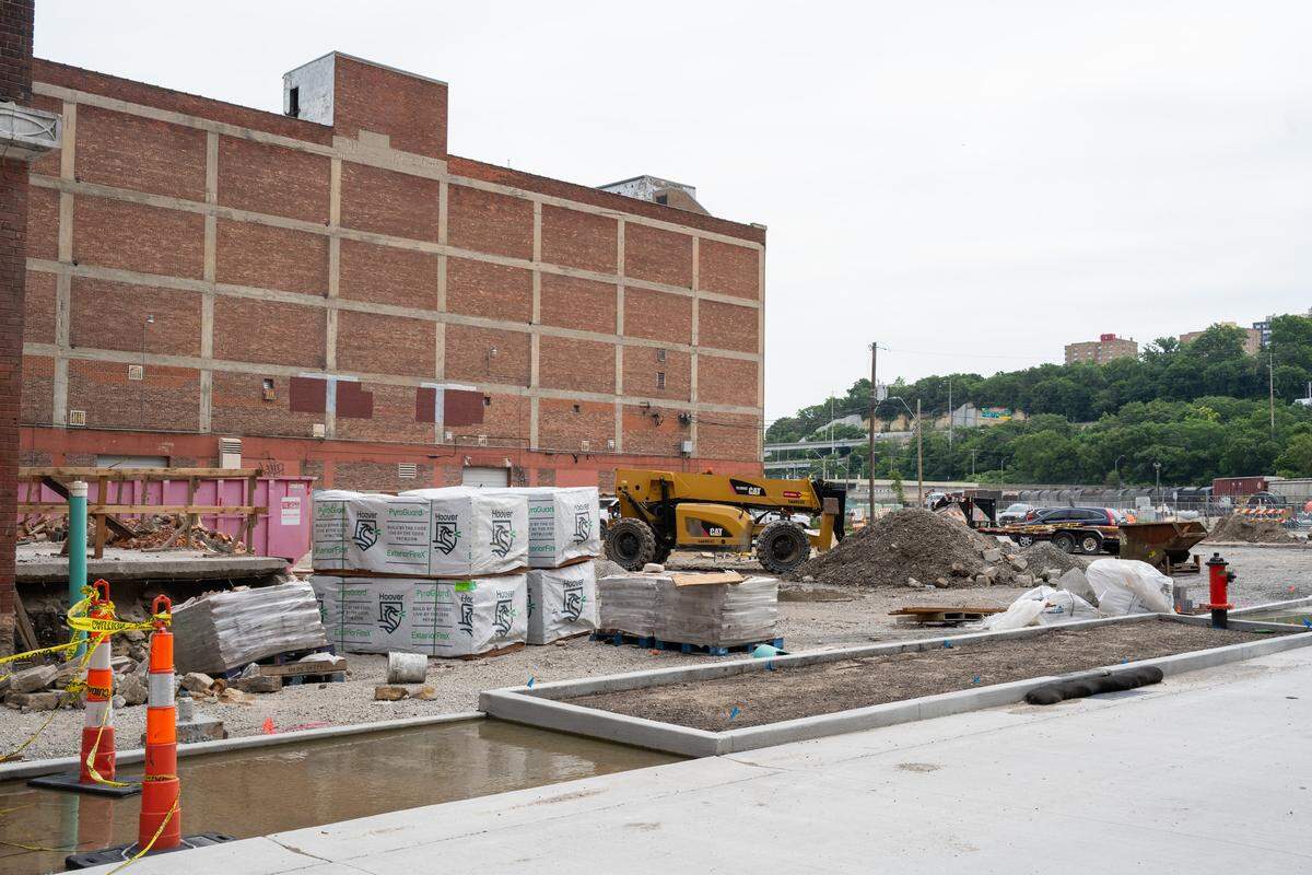 A construction site in the West Bottoms near 11th and Santa Fe on Tuesday, June 2, 2026.