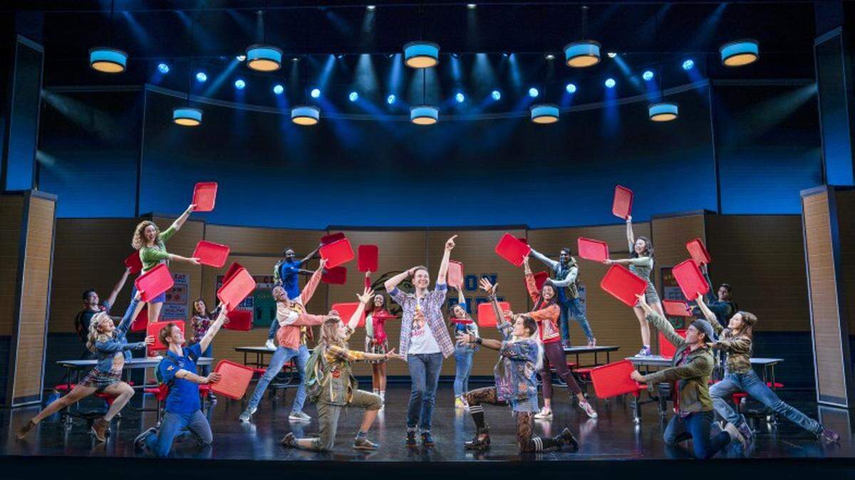 Eric Huffman takes center stage in “Mean Girls,” touring the country now.