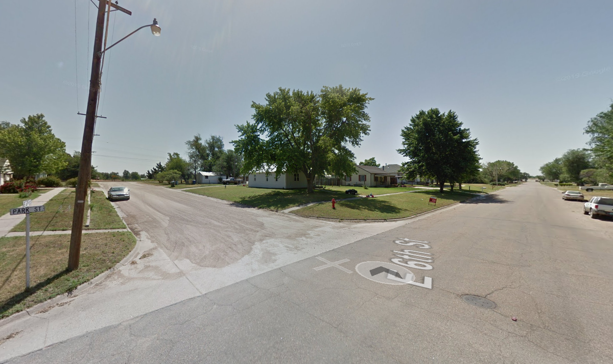 A residence at 524 Park St. in Larned, Kansas, can be seen in this Google Street View image taken in 2012.