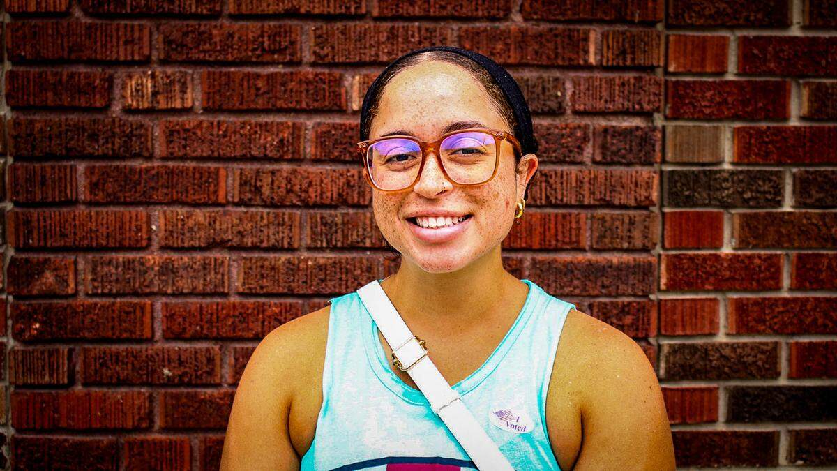 Bethany Waddleton, 28, who voted in Tuesday’s primaries at Sacred Heart Hall at 814 W. 26th St. in Kansas City, said it’s important to show for every vote to make sure people who are elected will support the issues she agrees with in all positions of government.