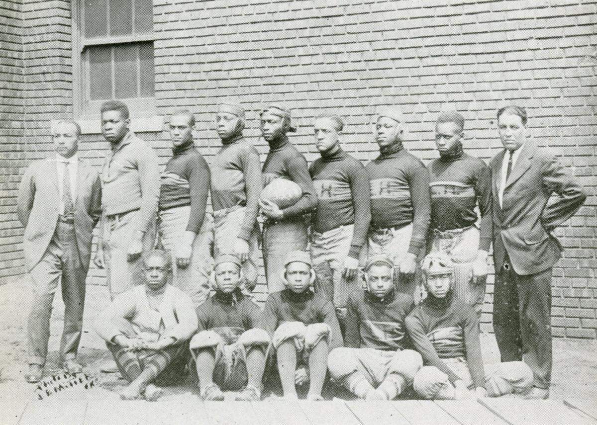 The 1916 Lincoln High School football team. KANSAS CITY PUBLIC LIBRARY