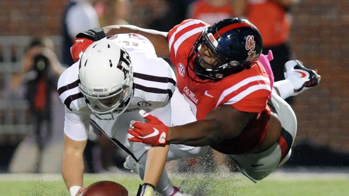 Mississippi Rebels defensive tackle Breeland Speaks, right, is the Chiefs' first pick of the 2018 NFL Draft. They selected him in the second round Friday night.