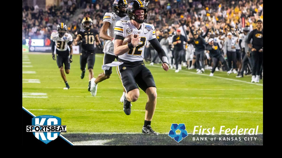 Missouri quarterback Brady Cook (12) scrambles into the end zone for a touchdown during the Lockheed Martin Armed Forces Bowl game between the Army Black Knights and the Missouri Tigers on Dec. 22, 2021 in Fort Worth, Texas.