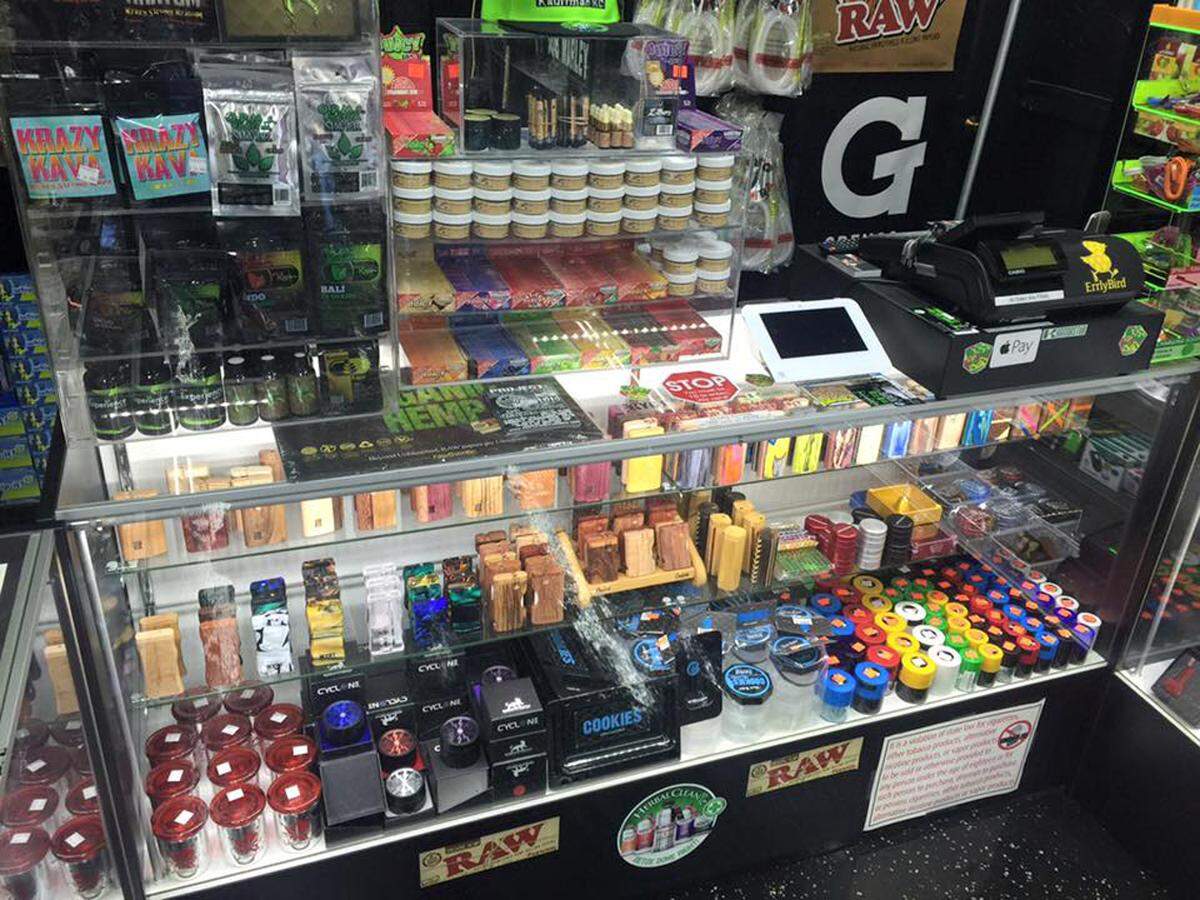 The Hub smoke shop on North Oak offers a variety of products, including kratom.