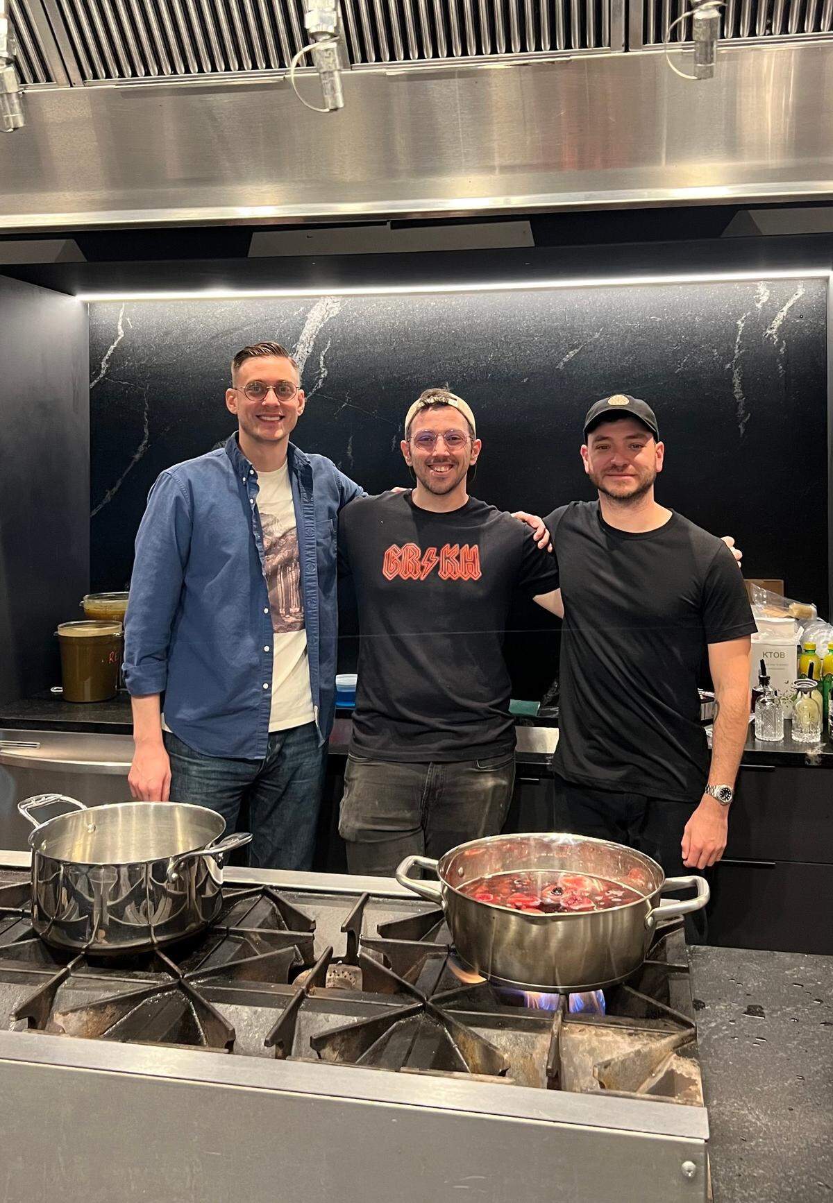 Taylor Ryan (left), Wes Straight, and Alex Quaglieri
