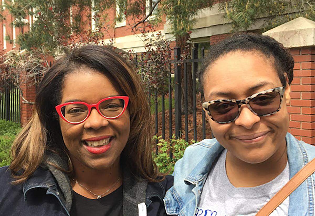 Star Opinion Editor Yvette Walker, left, with her niece Ashlie Washington