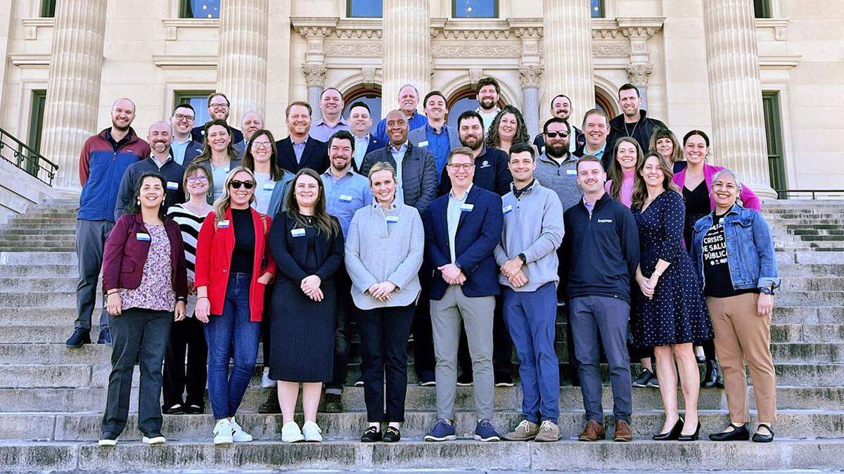 For their State Day session, the Overland Park Chamber of Commerce’s 2023 Leadership Overland Park class was in Topeka, where members met with Johnson County legislators and other state leaders.